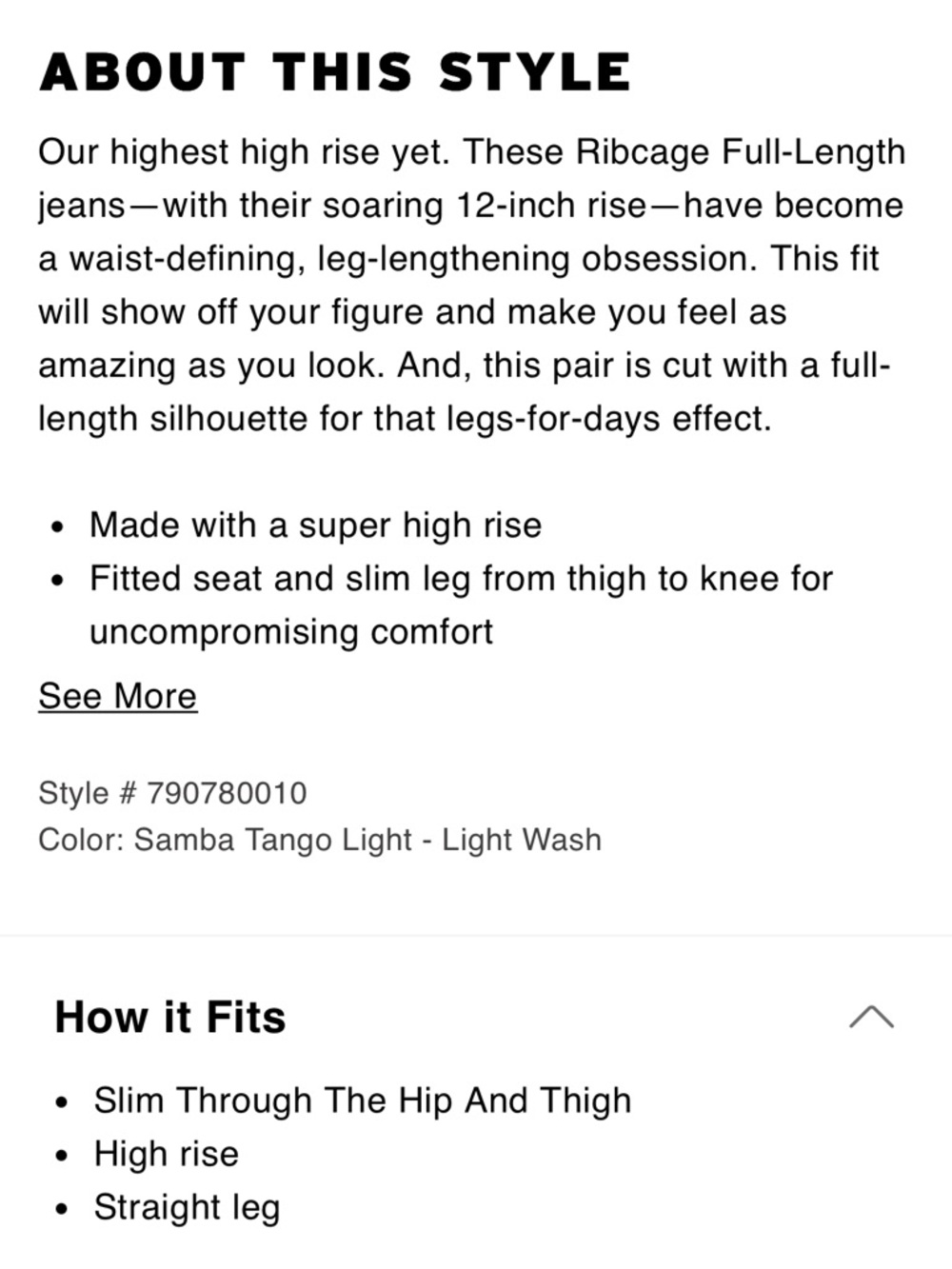 Levis Ribcage Straight High-Rise Light Wash Blue - Size 27 - Picture 4 of 11